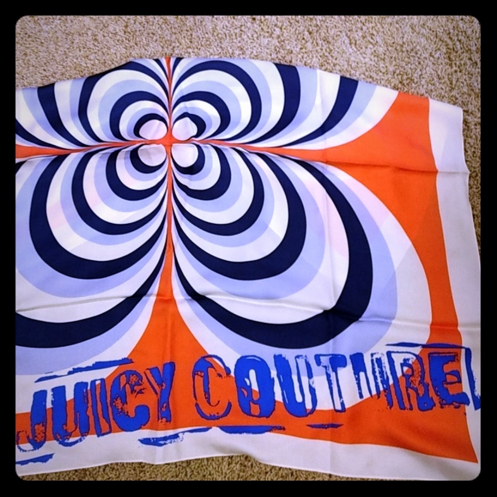 Juicy Couture 100% silk scarf